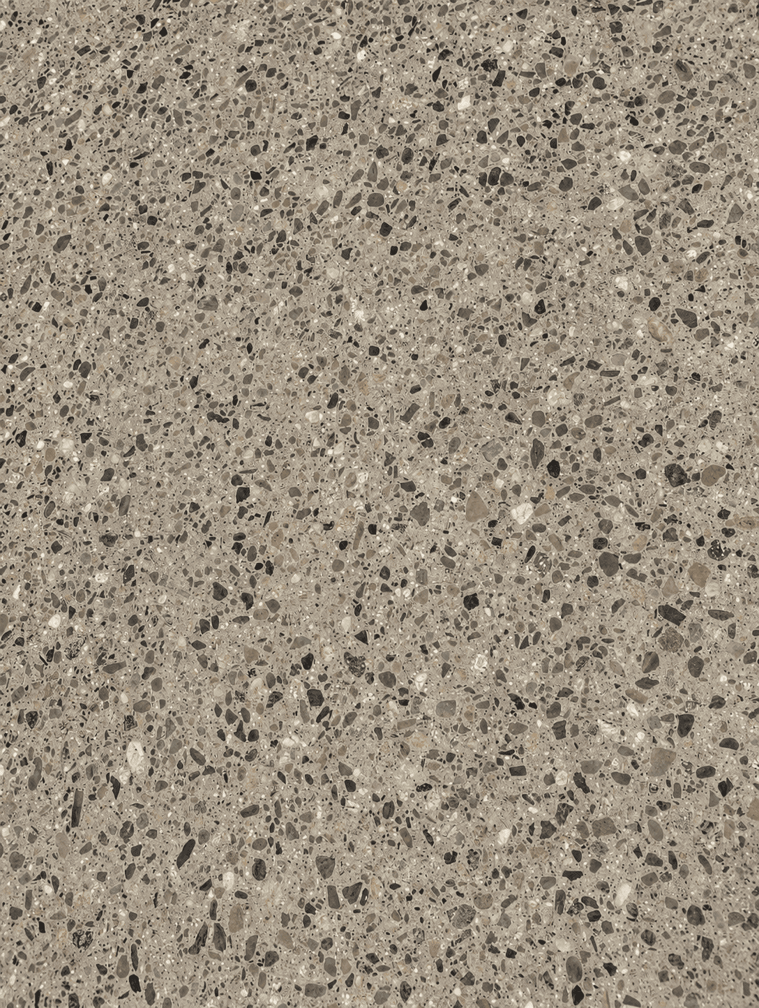 Close-up of a polished concrete floor with small aggregate stones.